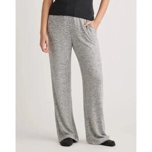 Quince Brushed Lounge Straight Leg Pants Heather Grey Size Large